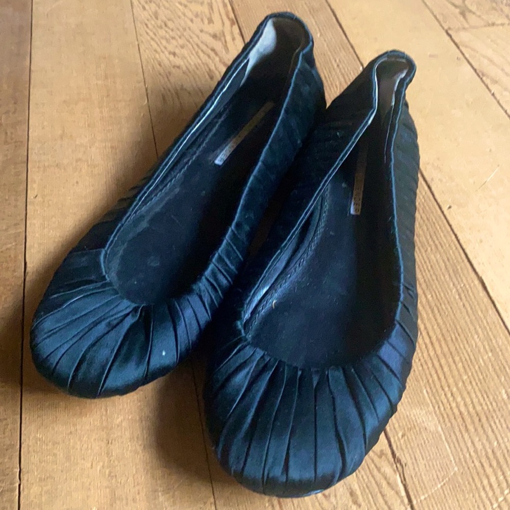 Satin ribbon flats
